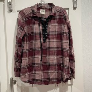 Plaid flannel shirt